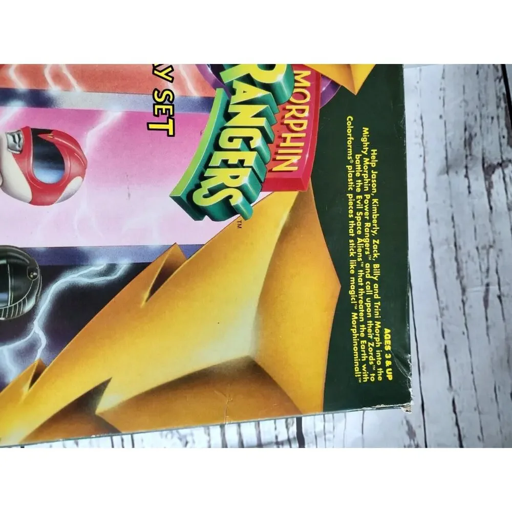 Mighty Morphin Power Rangers Colorforms 1993 Deluxe Play Set - Picture 3 of 9